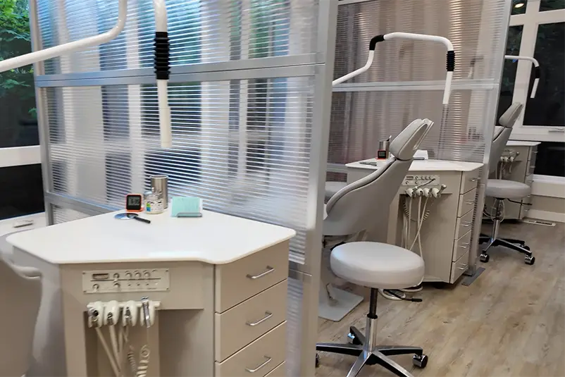 Dental chair lined up in an operatory at Christensen Orthodontics Dental chair lined up in an operatory at Christensen Orthodontics